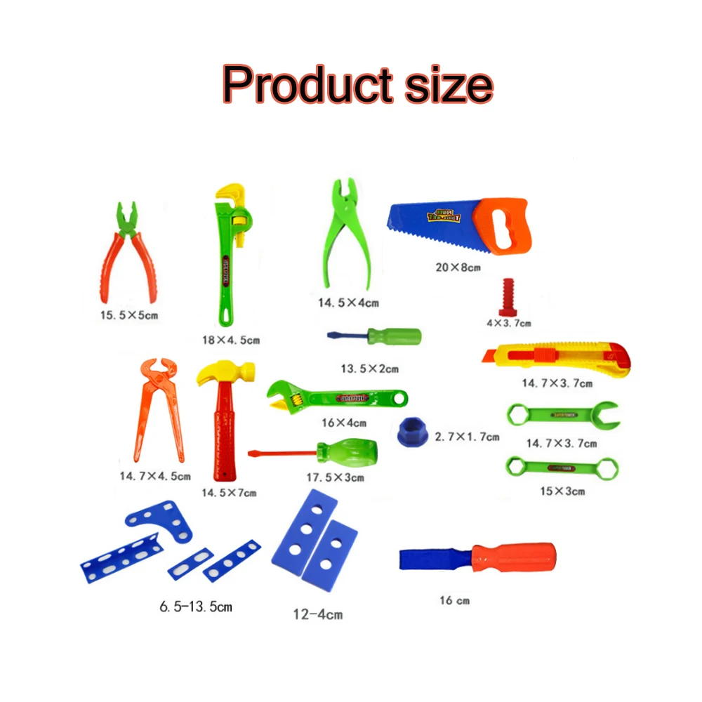 32/27 шт. детский набор инструментов для ремонта Защита окружающей среды-дружелюбный пластиковый мальчик Моделирование обслуживание Наборы инструмент механика коробка, Детские кубики, игрушки для мальчиков