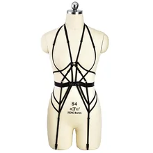 Для женщин пикантные черные сапоги/Красный тела жгут Готический стиль Харадзюку Готический бондаж, БДСМ-белье полиэстер портупея 90 s женские боди в стиле панка