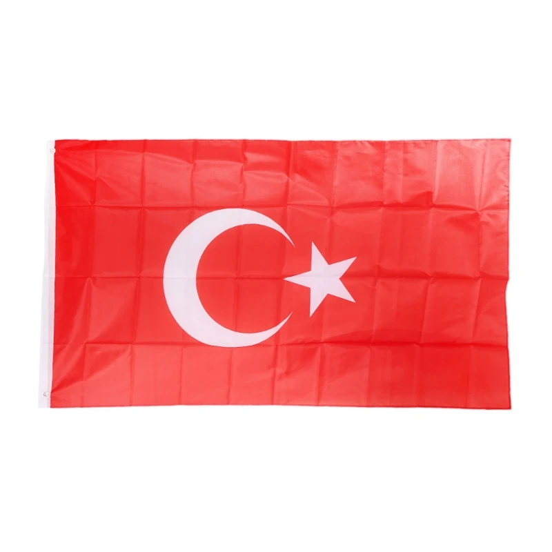 1 шт Высокое качество полиэстер 90*150 см Турецкий флаг 3 * 5ft баннер турецкий подвесное украшение для дома флаги стран