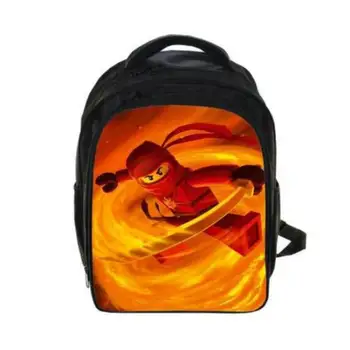 

Kids Cartoon Movie Backpack 2018 Lego For Boys Girls Backpacks Lego Ninjago Pattern SchoolBag Kids Daily Backpacks Best Gift Bag