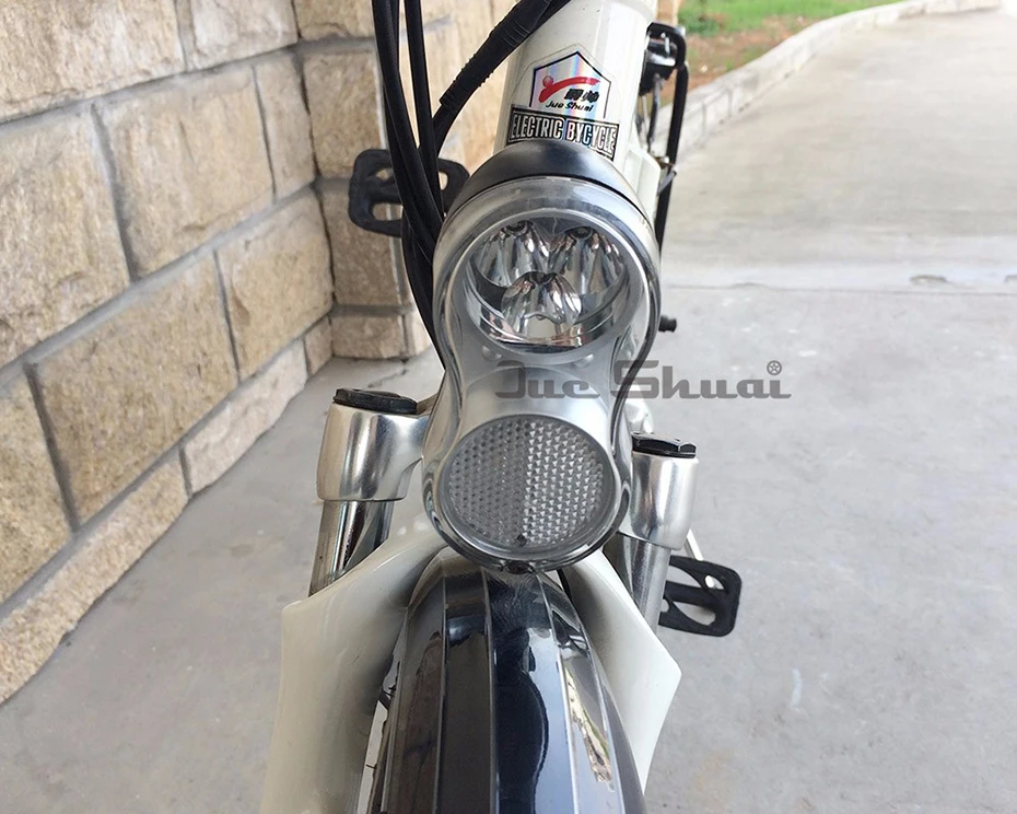 Discount Bicycle Light 36V 48V LED Cycling Front Light Bike light Lamp Torch Waterproof Electric Bike Headlight for Motorcycle e Bike Kit 6