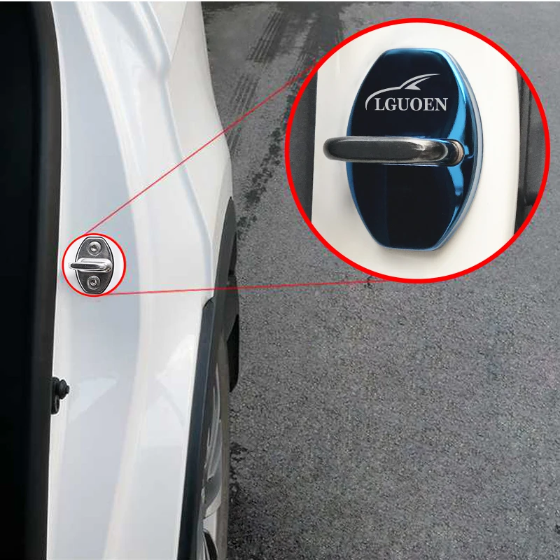 Автомобильный Стильный чехол на дверной замок для Seat Leon Ibiza Altea Skoda Octavia Audi Volkswagen golf