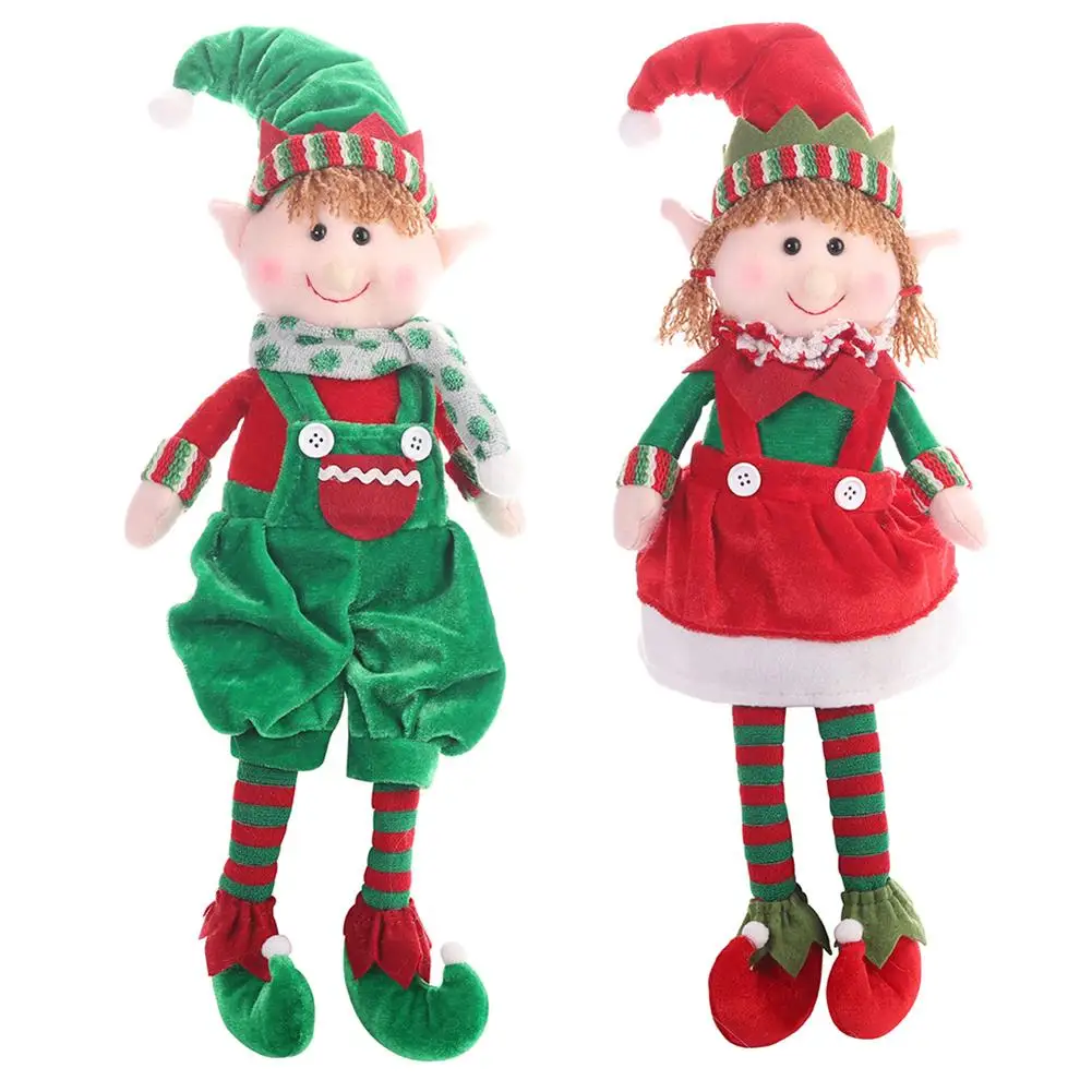 

Lovely Christmas Elf Doll Toys For Home Ornaments Kids Birthday Holiday Table Decoration Festival House Decor Supplies 48*15cm