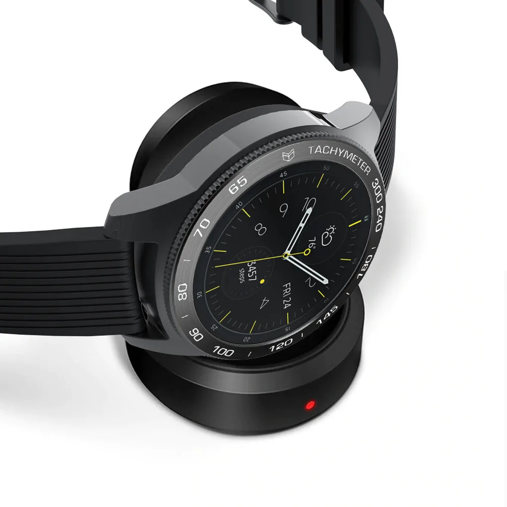 Металлический браслет для часов Samsung Galaxy Watch 42 мм с клейким покрытием защитой от