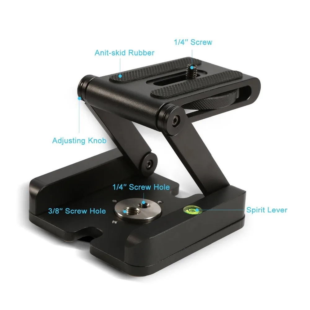 Z Type Tripod Heads Camera Tripod Flex Tilt Head + Phone Mount Smartphone Clip For for iPhone X 8 7 Plus Samsung S8 S9