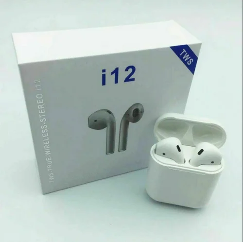 

I12 TWS Bluetooth Earphone Wireless Smart Touch Control Earbuds with Microphone Stereo Music Earphone Off White Wireless Headset