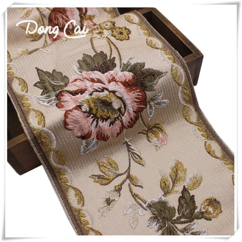 

5yards/lot European style home textile curtain sofa pillow sewing decorative ribbon lace accessories Flower embroidery webbing