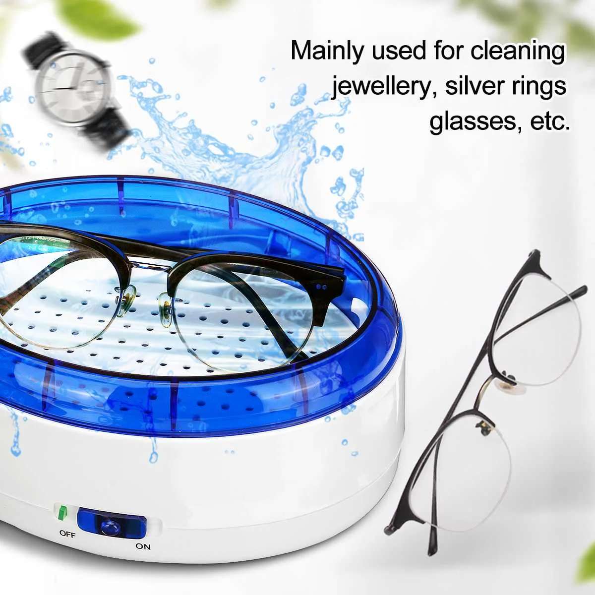 

Ultrasonic Cleaner For Necklace Earrings Bracelets Dentures Glasses Jewellery Silver Rings Household Ultrasonic Wash Bath Tank