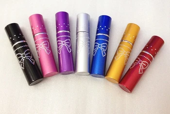 

Free Shipping 10 ML (300 pcs/lot) Mini Travel size Refillable atomizer metal aluminum empty perfume spray bottles No 1#3146