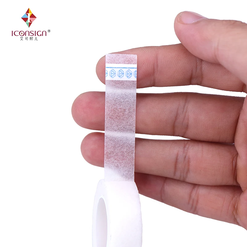 

Wholesale Price 50 pcs White soft paper material Non-woven tape eyelash strong stick medical tape for lash extension