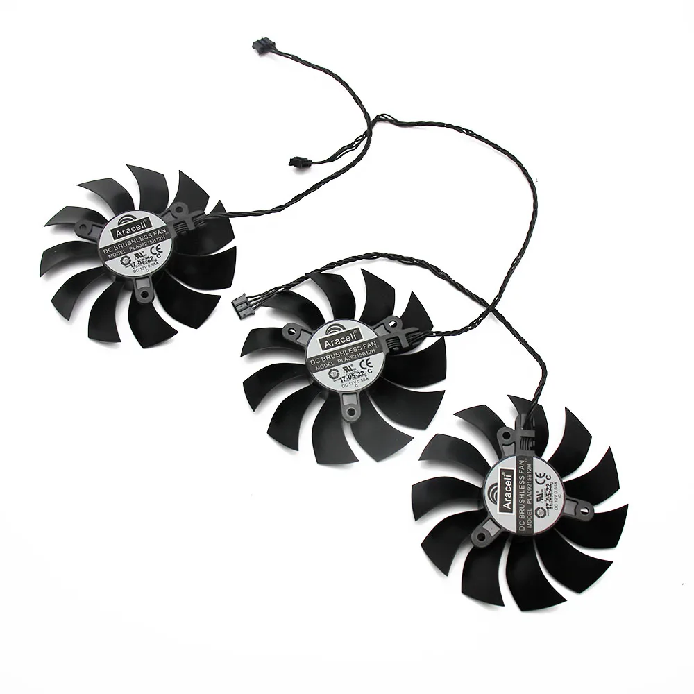 New PLA09215B12HH GTX1080 Ti FTW3 ELITE FTW3 DC12V 0.55A for EVGA GTX 1080TI FTW3 DT GAMING Video Graphics card cooling fan