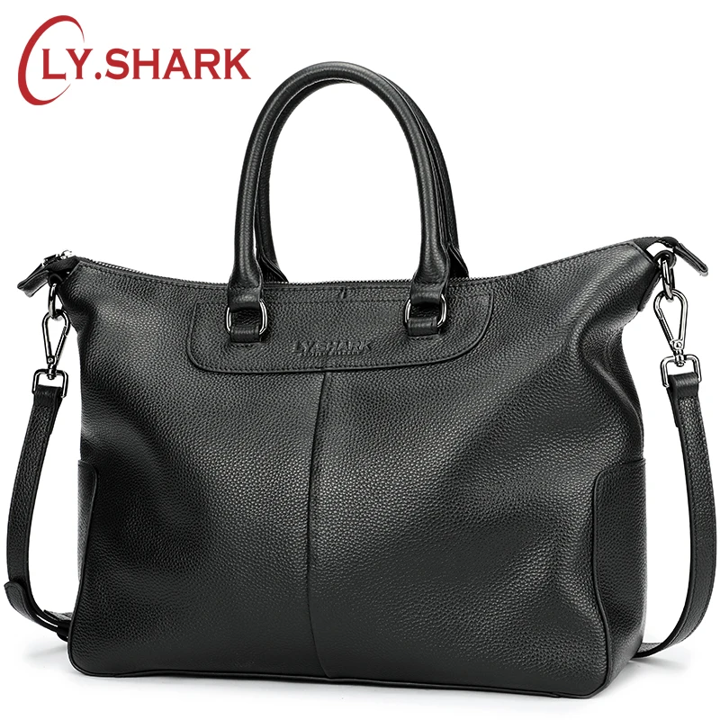 LY.SHARK Genuine Leather Bag Women Shoulder Bag For Women 2018 Big Handbag Women Famous Brand Lady Hand Bags Messenger bag Black LY.SHARK Genuine Leather Bag Women Shoulder Bag For Women 2018 Big Handbag Women Famous Brand Lady Hand Bags Messenger bag Black