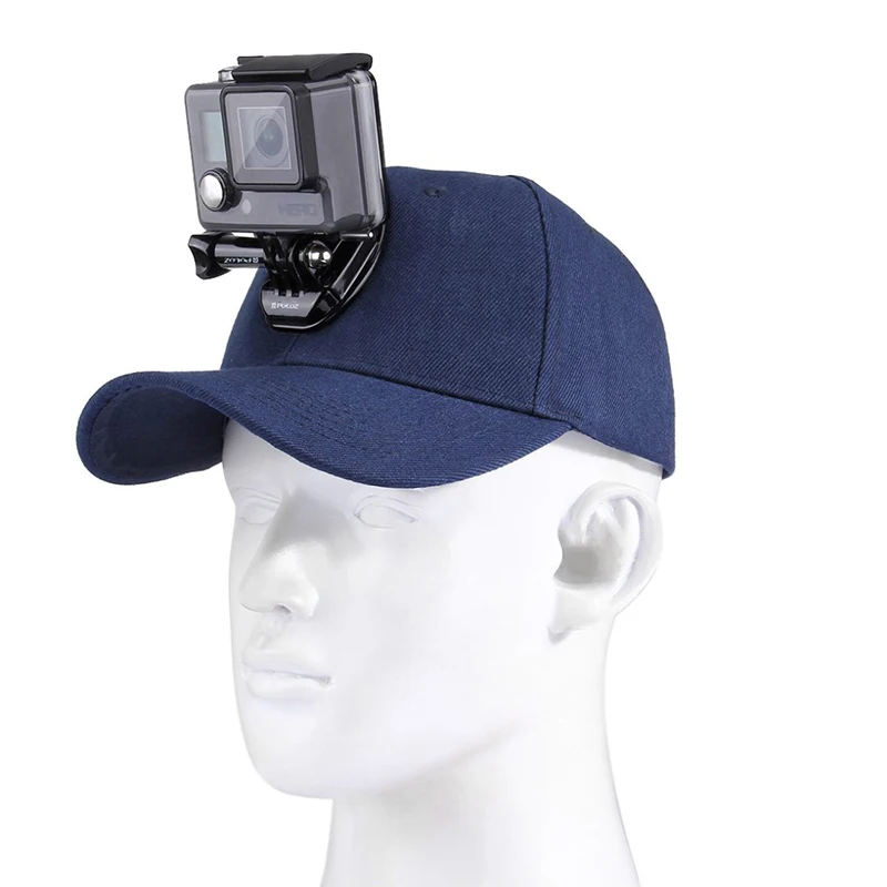 Djustable Sun Hat Cap Sport camera Baseball Hat WJ-Hook Buckle Mount Screw  for Gopro Hero 654321SJCAMXiaomi yi Accessories (3)