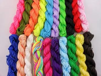 

Wholesale HIgh Quality 20pcs 1.5mm Macrame Shamballa Bracelet Nylon Durable Cord Beading Rattail Braided Chinese Knot String