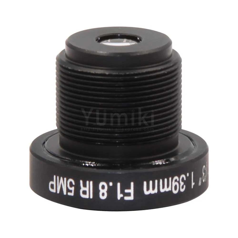 Yumiki HD 5mp 1,39 мм объектив камеры видеонаблюдения 1/3 "Широкий формат M12 F2.0 ИК совета панорамный Fisheye линзы для 720 P/1080 P Камера
