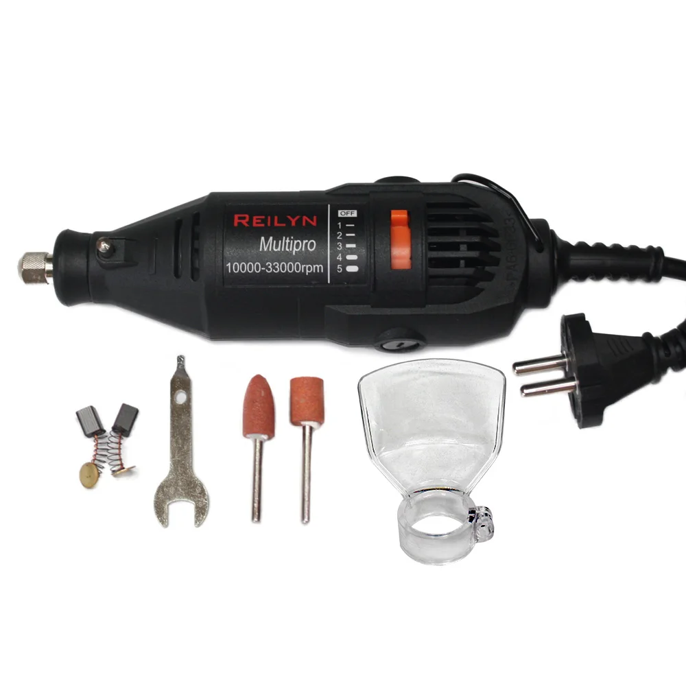 Ручная дрель 180 Вт Φ dremel 8000 30000 об/мин мини шлифовальная машина 03 2 мм Зажимной