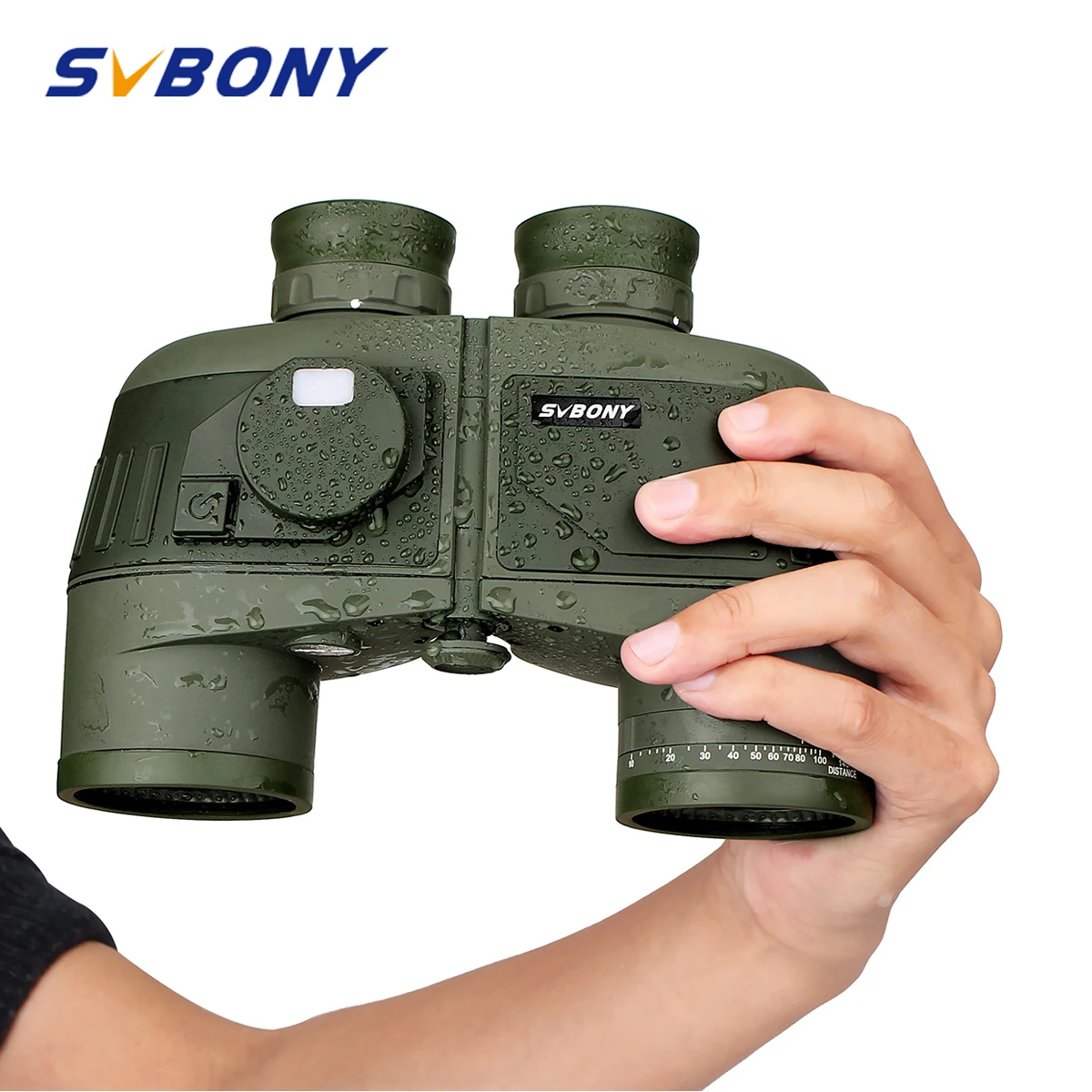 SVBONY 7x50 مناظير عسكرية w/الداخلية Rangefinder و البوصلة للماء العائمة البحرية قوية تلسكوب SV27 F9307