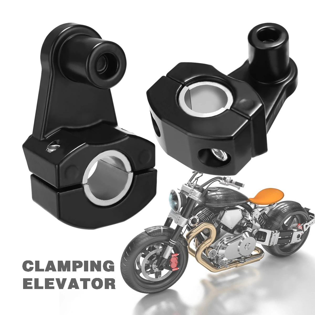 

1 Pair Motorcycle HandleBar Clamp 7/8" 22mm Handle Fat Bar Front Mount Riser Bracket For Motorcycle Accessories