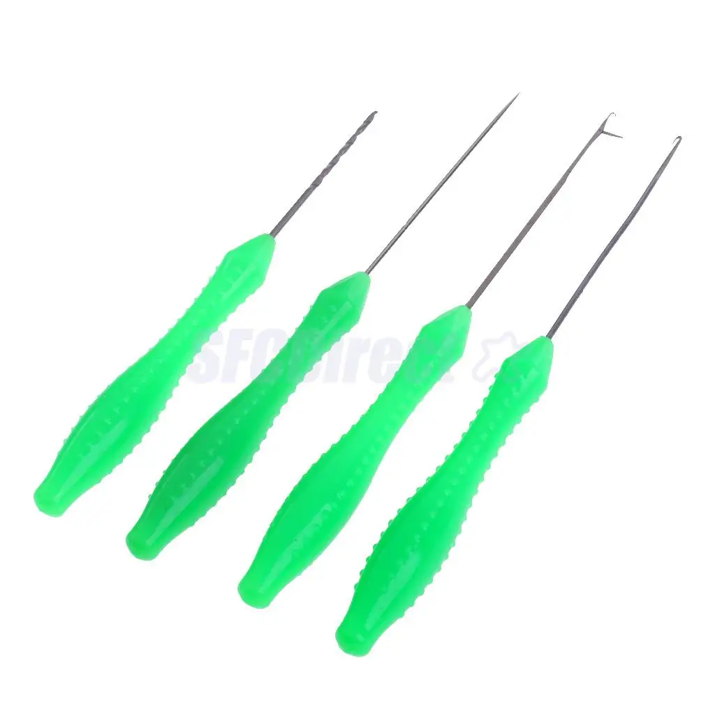 4 in 1 Combo Set Carp Fishing Rigging Baiting Needle Kit Tool Fish Drill Tackle Rigging Tool Kit with Hook / Stringer / Drill