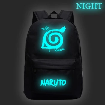 

Hot Sale NARUTO Sharingan Luminous Backpack Fashion New Pattern Travel Rucksack Students Boys Girls School Bag Teen Men Knapsack