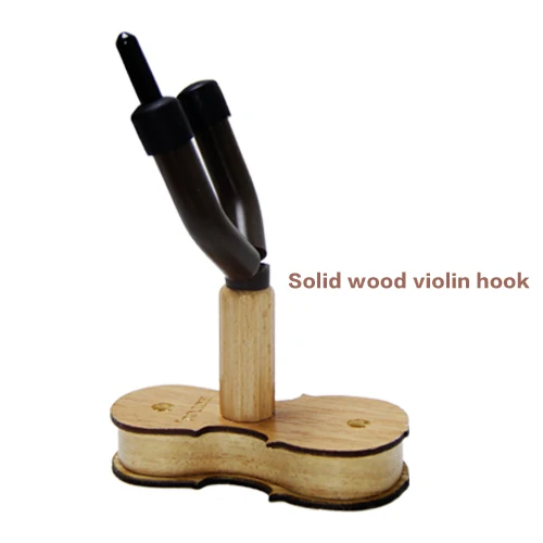 Колос цельная деревянная скрипка крючок-вешалка настенный скрипичные принадлежности - Цвет: Серый