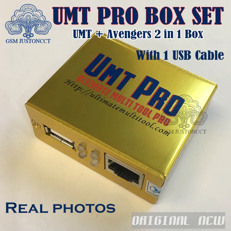 Новейший UMT pro Box umt pro+ Avengers 2в1 коробка с 1 USB кабелями