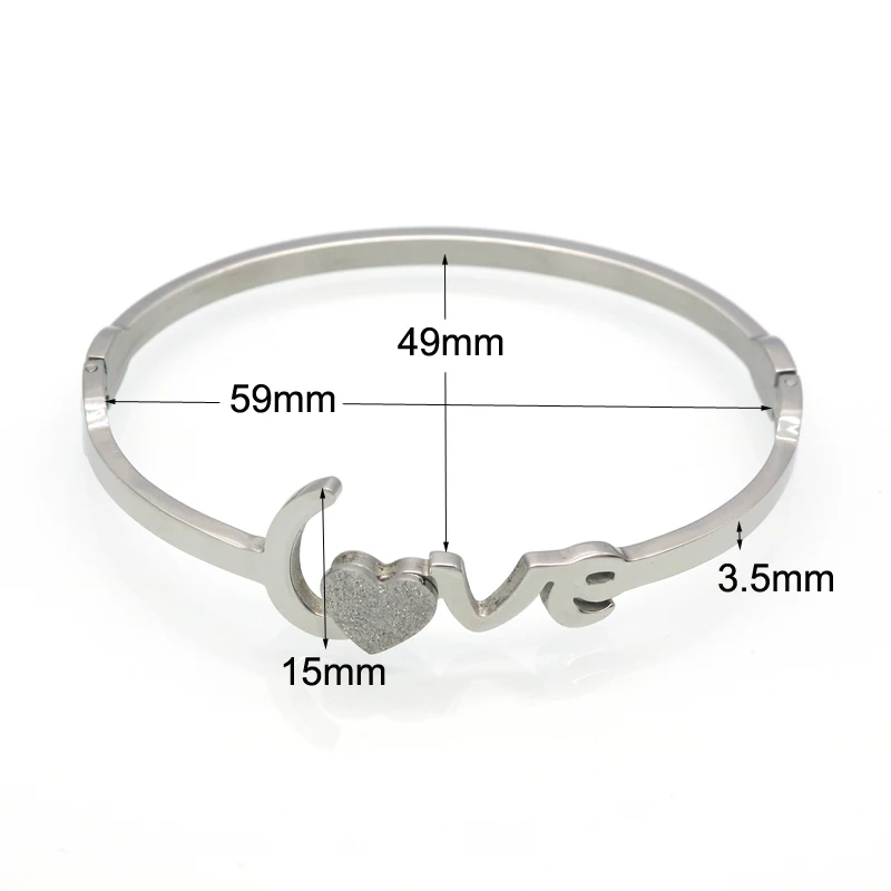 Женский браслет с шармами Love золотого цвета подвеской в виде сердца|bracelets for|bracelets