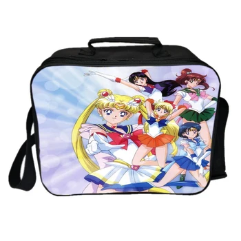 

New Sailor Moon Lunch Bag Functional Student Cooler Box Insulation Bag Fashion Worker Fresh Ice Pack Daily School Food Storage