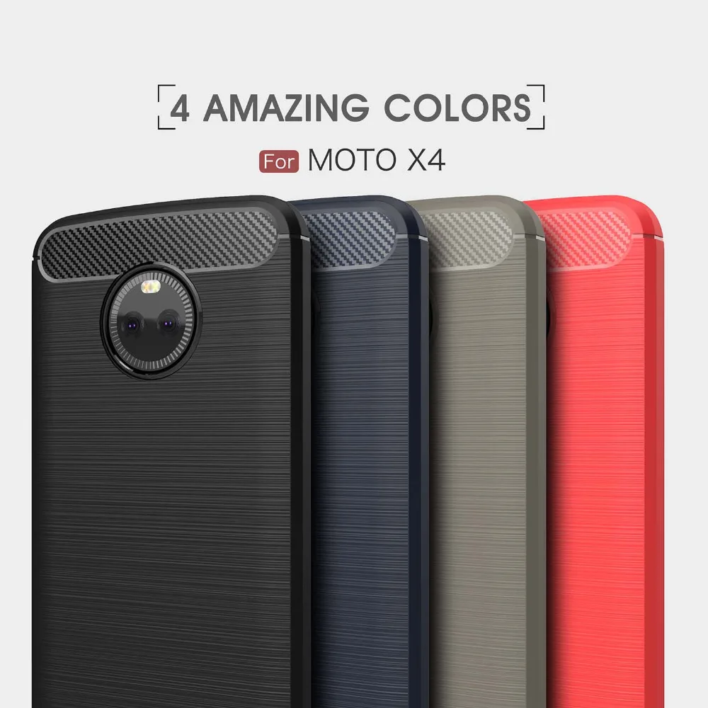Чехол CASEMALL для телефона Motorola Moto X4 роскошный противоударный мягкий резиновый