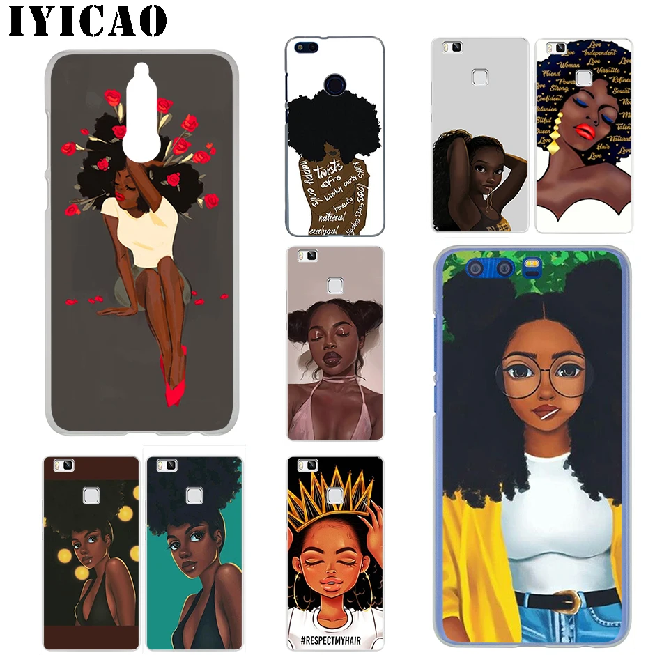 IYICAO queen Afro Melanin для huawei mate 20 10 30 Lite Pro Y9 2019 Y7 Y6 Prime 2018 2017 чехол телефона | Мобильные