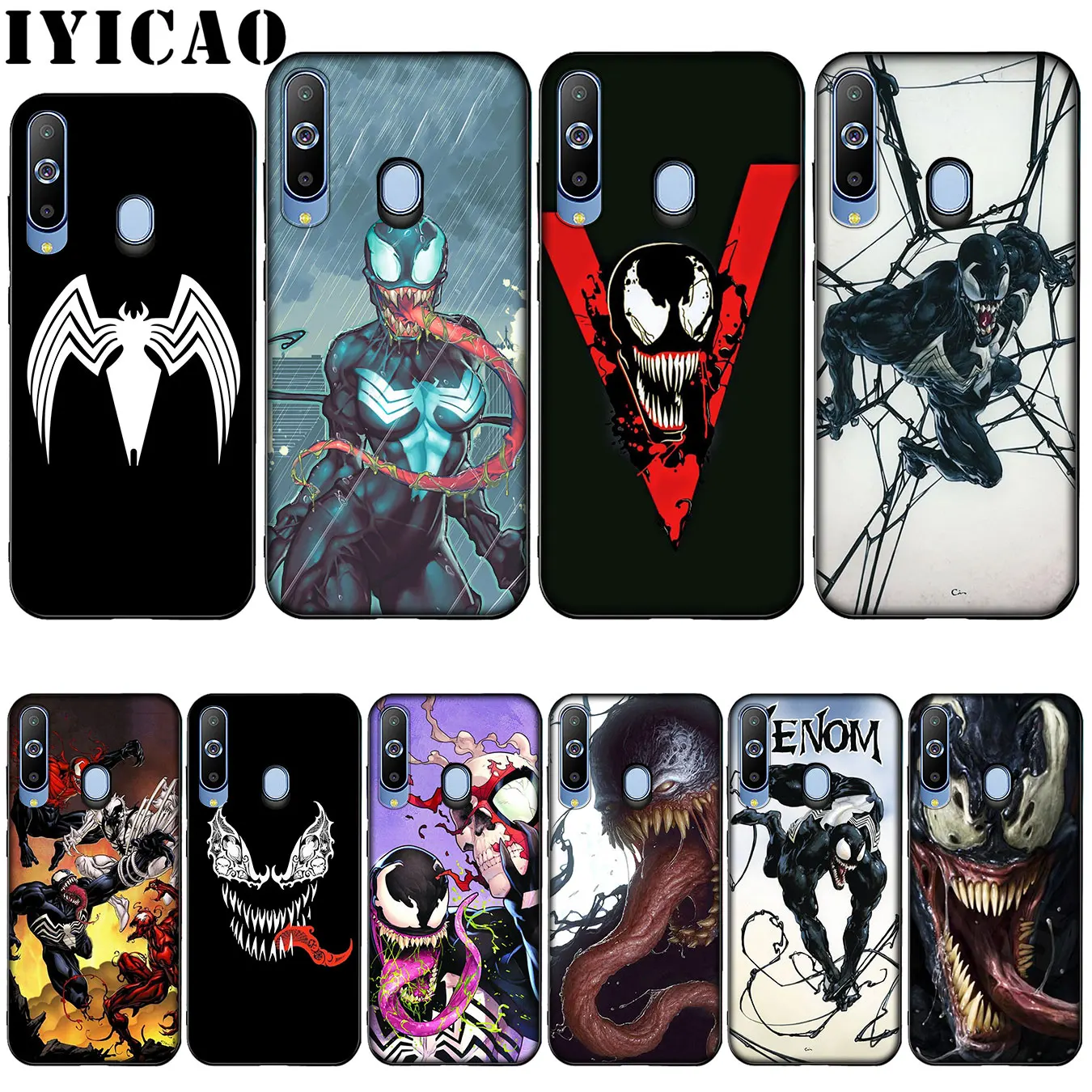 IYICAO Venom Marvel симпатичный чехол силиконовый мягкий для Samsung Galaxy A10 A30 A40 A50 A70 M10 M20 M30 |