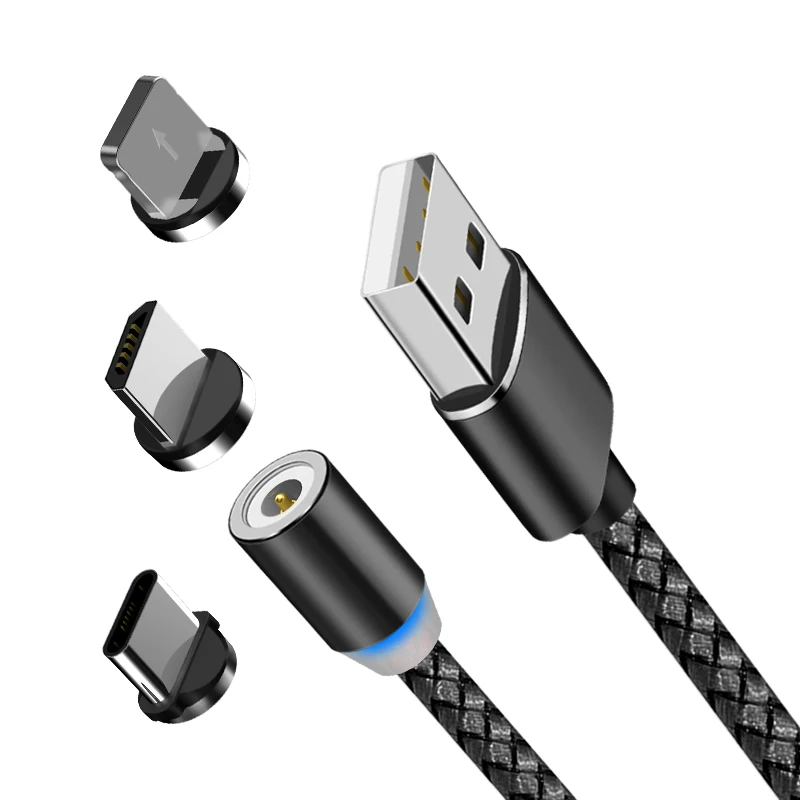 KingFriend Magnetic USB Cable Fast Charging USB Type C Cable Magnet Charger Data Charge Micro Cable Mobile Phone Cable USB Cord