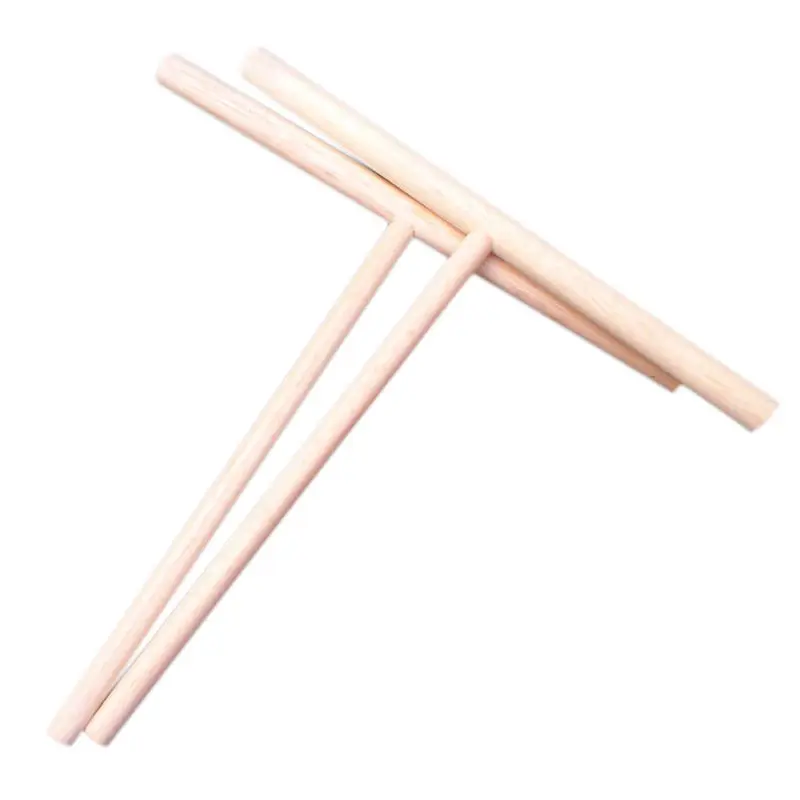 

Household Crepe Spreader Pastry Tool Accessory Wooden Round Sticks Batter Pancake T-Shaped Suitable Useful New