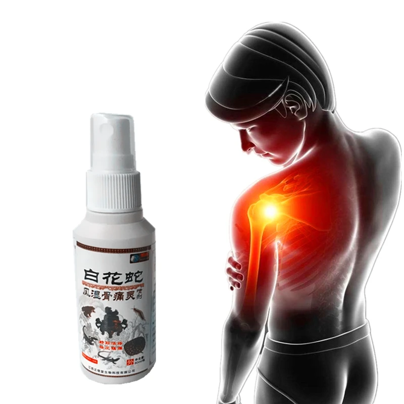 

2019 New Snake Venom Stop Pain Essential Oil Treatment Lumbar Disc Protrusion Osphyalgia Neck Pain Spondylosis Spray 80ml
