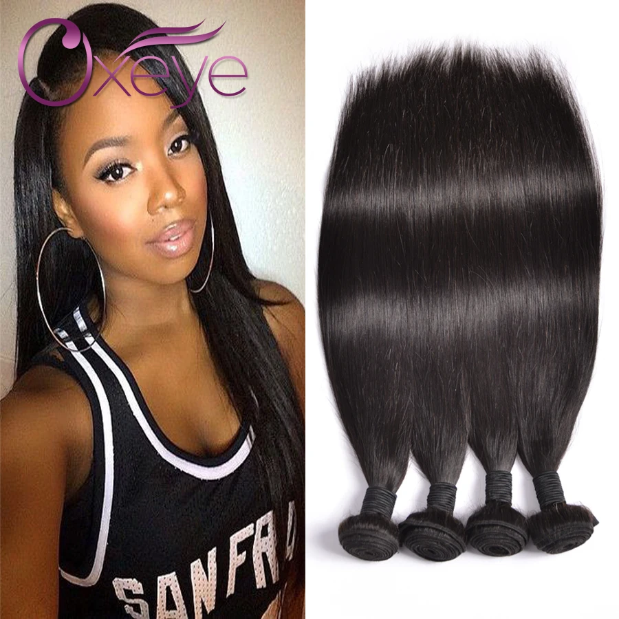 7A Eurasian Virgin Hair Straight 4 Bundle Deals Virgin Straight Hair
