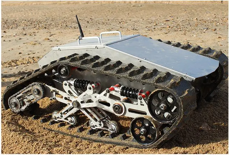 

880t 100kg Load Big All Metal Robot Tank Platform Shock Absorption Chassis Suspension Crawler Chassis