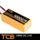 Best Price as low as $134.05 TCB lipo battery 22.2v 10000mAh 25C 6s RC airplane cell factory-outlet goods of consistent quality free shipping