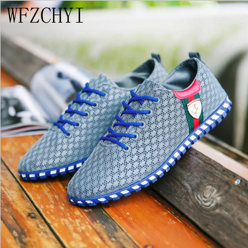 

Summer new Men Casual Shoes breathable men's Outdoor Sneakers fashion large size canvas flat shoes lightweight driving shoes