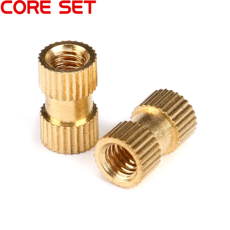 Size: M3X16X5.3mm NUTW-22148 50PCS M3 Injection Molding Brass Knurled Thread Inserts Nuts Size: M3X16X5.3mm NUTW-22148 50PCS M3 Injection Molding Brass Knurled Thread Inserts Nuts