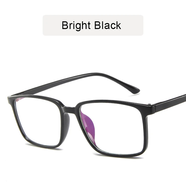 KOTTDO, Новые квадратные очки, оправа, модные трендовые очки, оправа для очков, художественная ретро и прозрачная оправа для очков для женщин - Цвет оправы: bright black