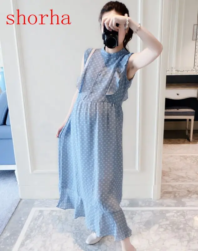 shorha 2019 Long Summer Dress Maternity Clothes Nursing Dresses Breast Feeding Clothes Pregnancy Breastfeeding Clothing