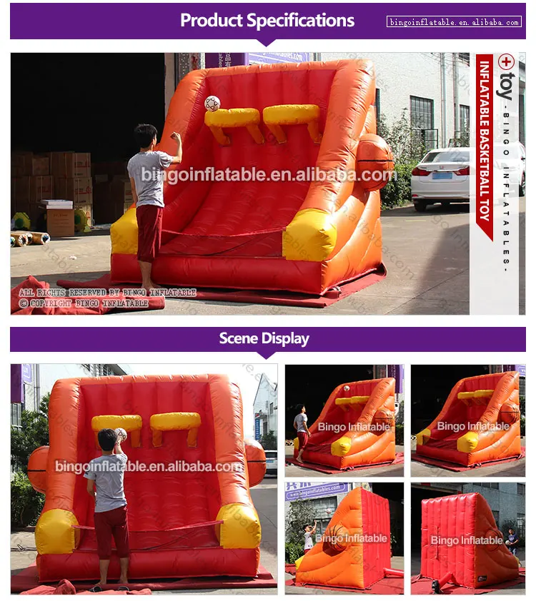 Бесплатная доставка 3X2X2,4 м надувной для баскетбола съемки игры для детей на открытом воздухе игрушки funny крупного плана Баскетбол игра для