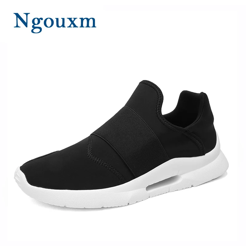 

Ngouxm Men Sneakers Spring Autumn Stretch Fabric breathable Men Loafer Shoes Slip-On Hard-Wearing Outdoor mens casual loafers