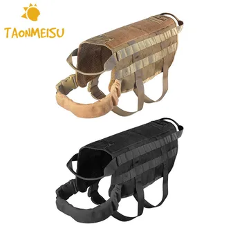 

Dog Harness Vest for Walking Hiking Hunting Tactical Military Wearproof Training Harness for Service Dog