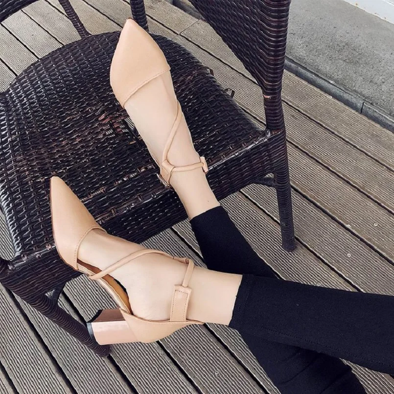 e b Tacón Puntiagudo Casual Moda f Pie Hauts Bombas La Dedo Del Talons Pu g De c Alto Cresfimix Negro Cuero Lindo Femmes Dama Mujeres Las Zapatos A A3407 xSRvcF