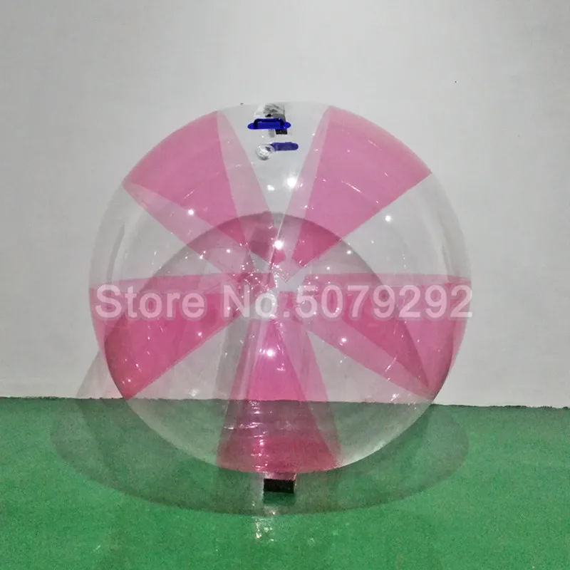 Водный шар Зорб для человека, гигантский надувной шар хомяка для бассейна 1,5 м/2 м диа, водный шар для ходьбы/водный шар - Color: pink and clear