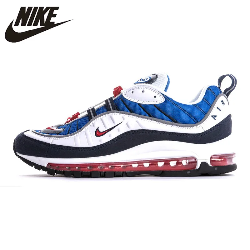 

Nike Air Max OG 98 Gundam Men's Running Shoes,Original Sports Outdoor Sneakers Shoes, Blue, Non-slip Breathable 640744 100