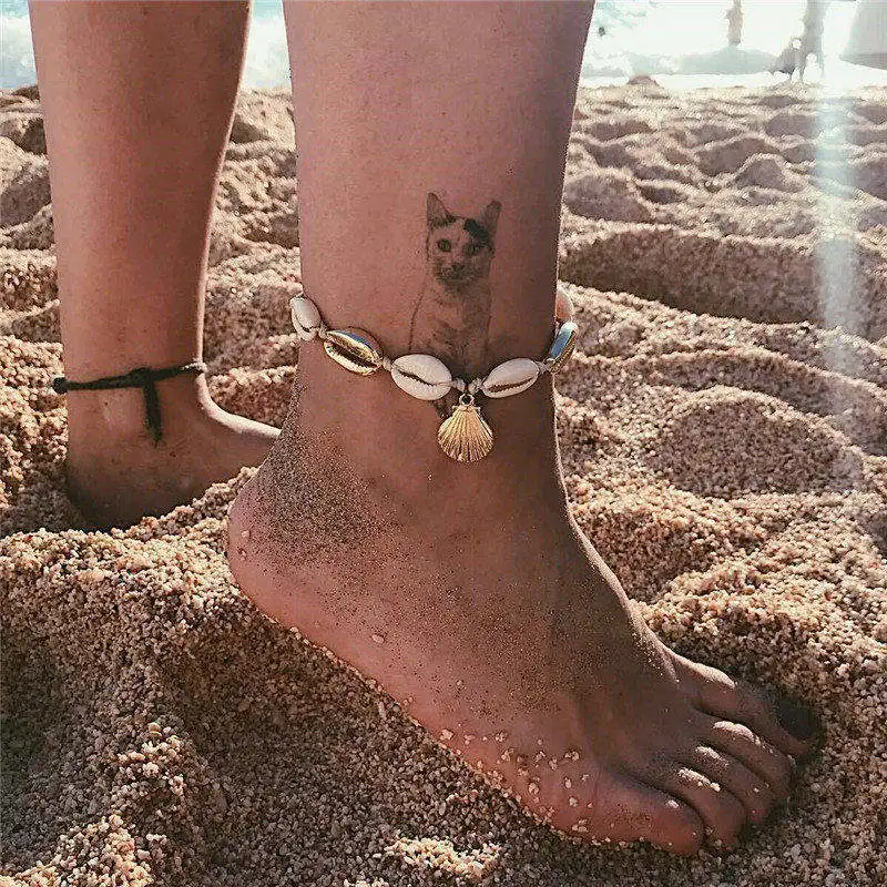 

Anklets for Women shell Foot Jewelry Summer Beach Barefoot Bracelet ankle on leg Ankle strap Bohemian Accessories shell anklets