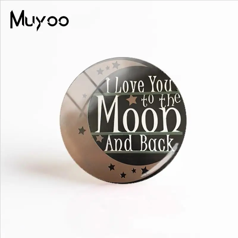 Новинка 2018 художественные Кабошоны с надписью I love You To The Moon And Back ручная работа