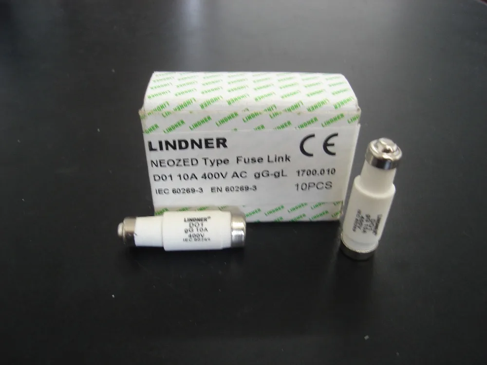 Fuses LINDNER NEOZED Type Fuse Link D01 10A 400V gG/gL 1700.010 in